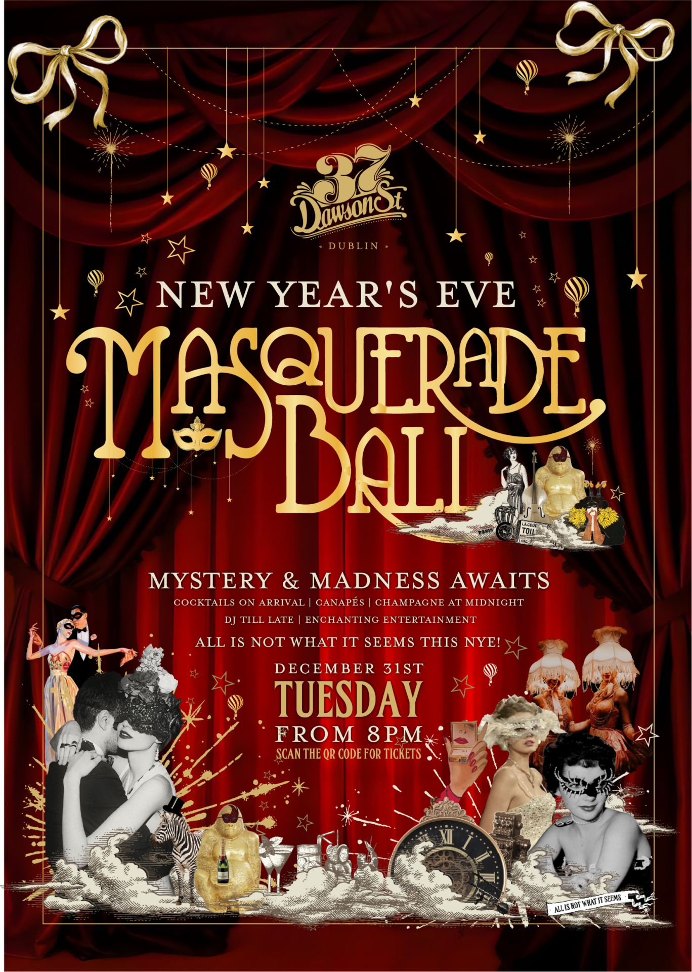 NYE Masquerade Ball at 37 Dawson St